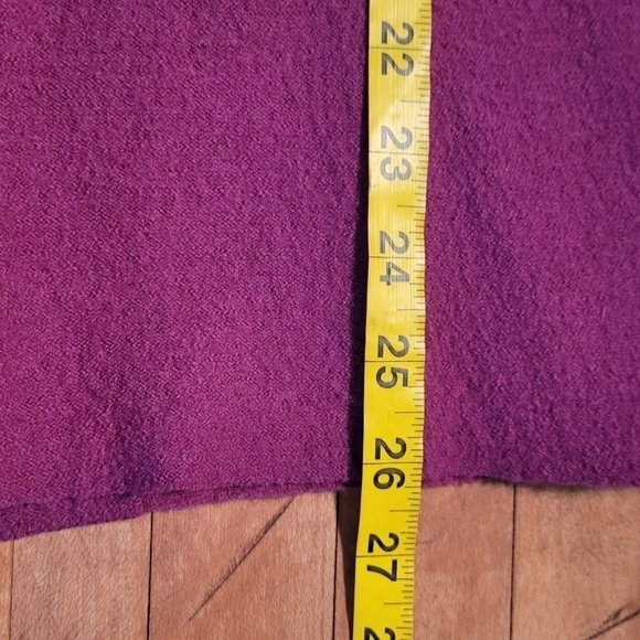 Kate Hill 100% Wool Scalloped Mauve Front Blazer Size XL - Picture 6 of 10